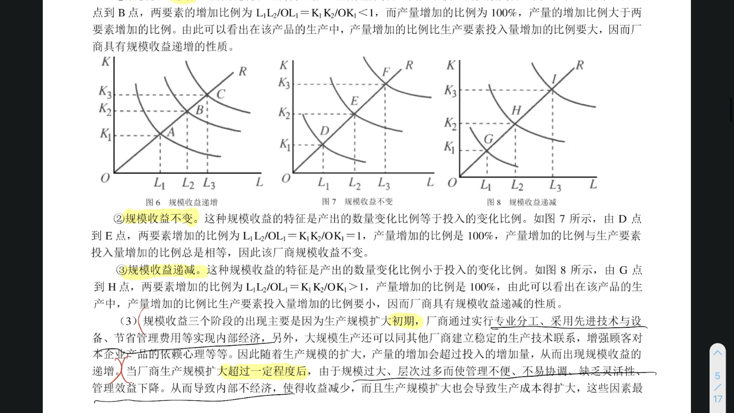 [图]西方经济学微观第五章知识点带背