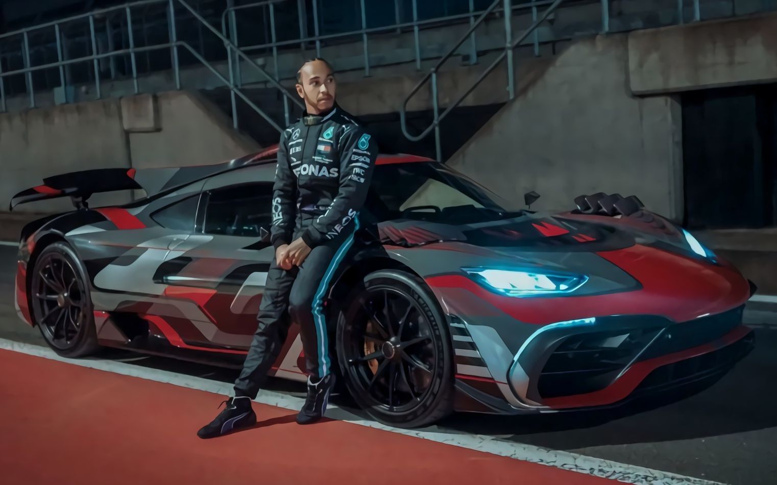 梅奔amgprojectone短片feat七冠lewishamiltonafterwork