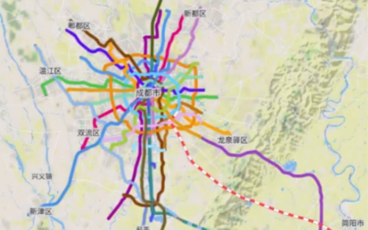 【成都轨道交通2030】在NIMBY Rails中还原2030年的成都轨道交通哔哩哔哩bilibili