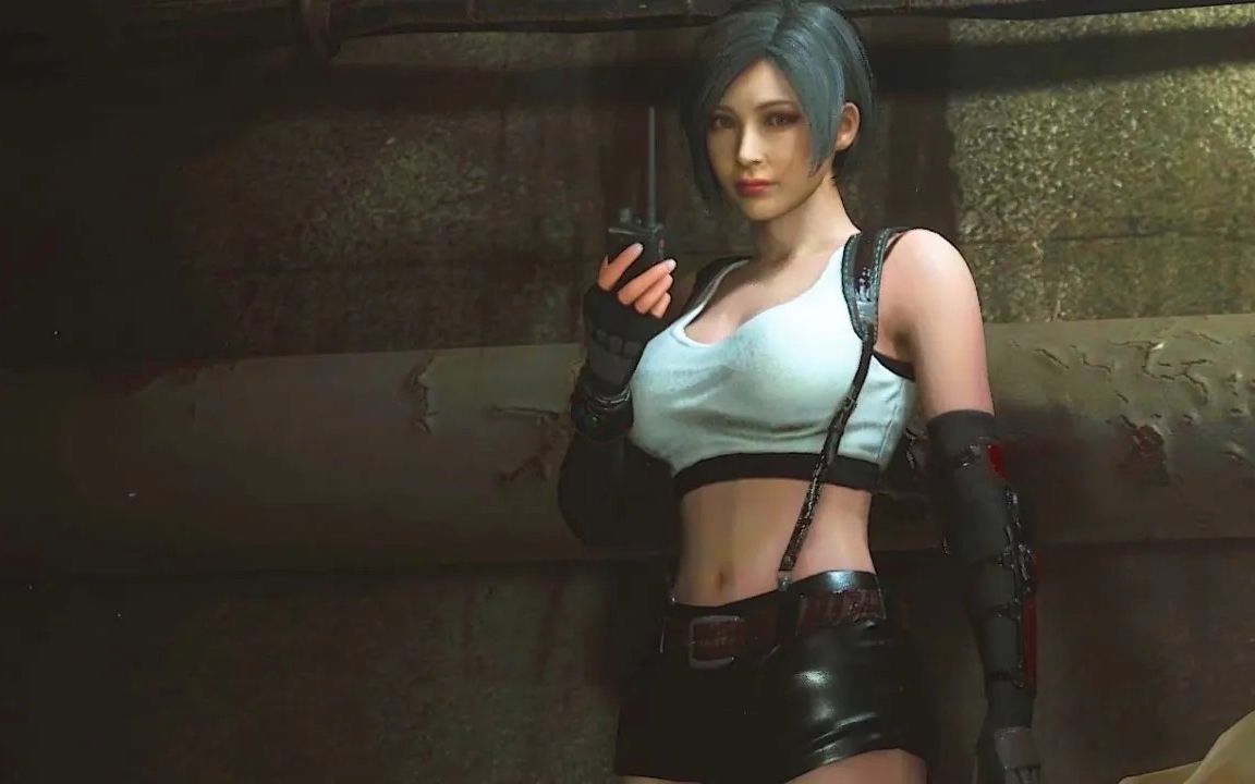 [图]生化危机2重制版 艾达王皮肤展示 Resident Evil 2 Remake Ada in Tifa's Outfit