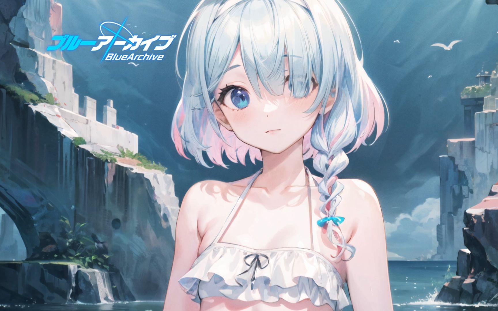 【蔚蓝档案/碧蓝档案】阿罗娜——泳装的样子(ai绘画)