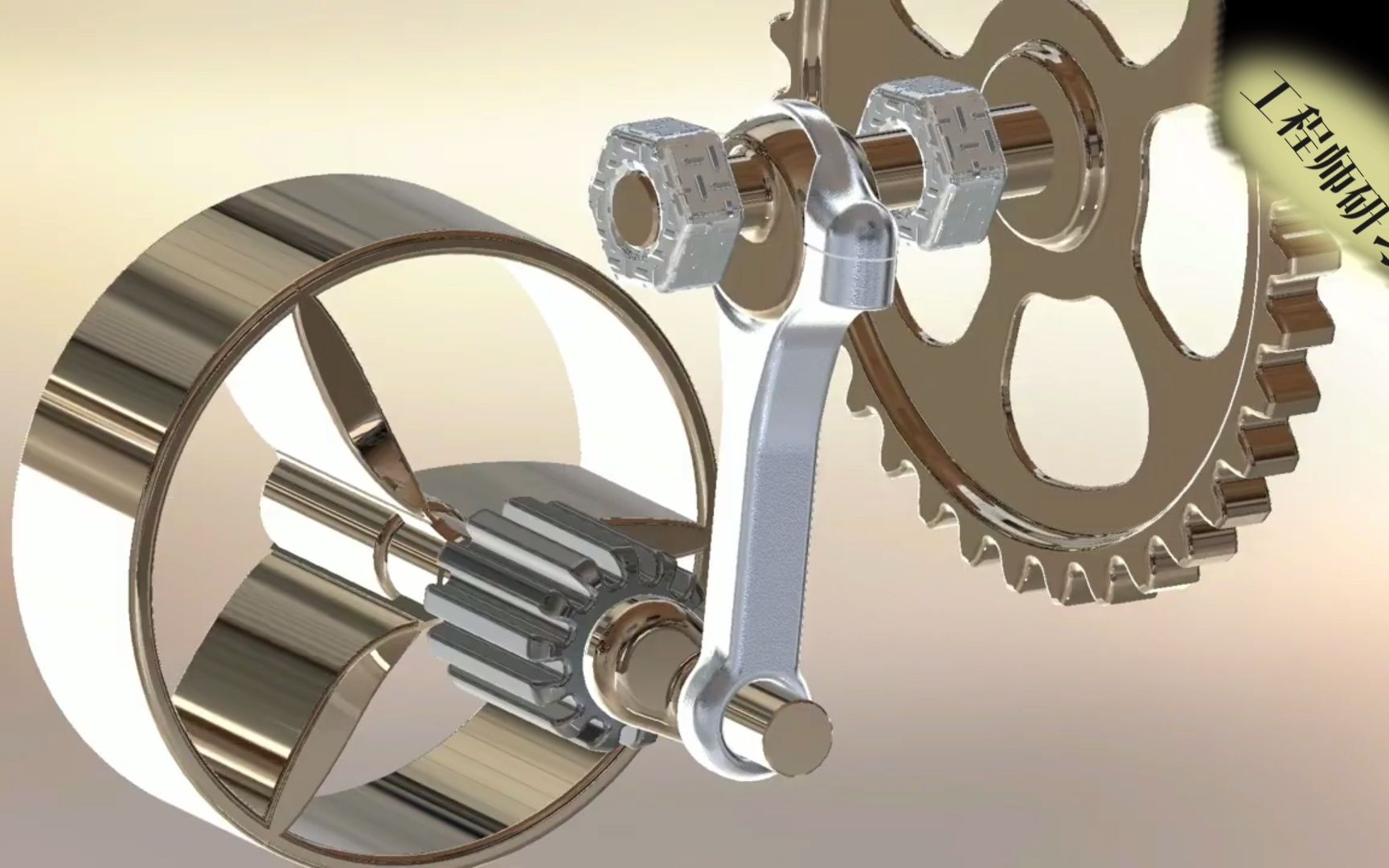 机械原理之空间曲连杆机构,艺术之美!