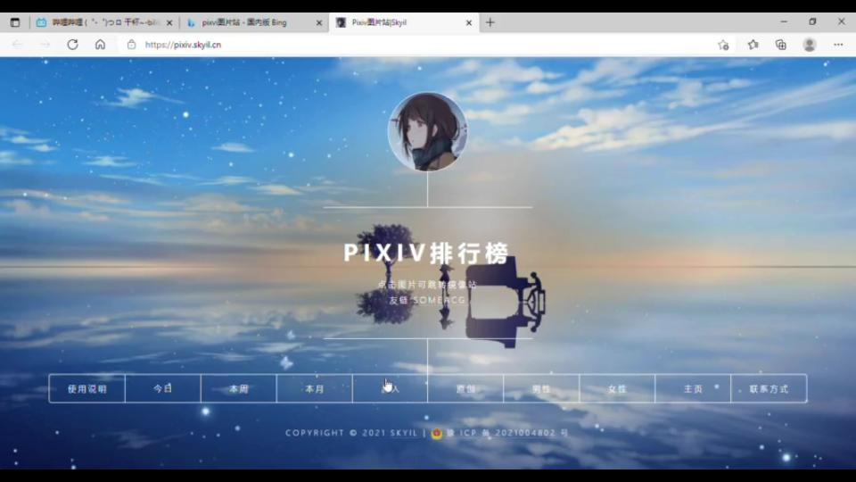 为大家推荐一个画画网站pixvi,侵权必删哔哩哔哩bilibili