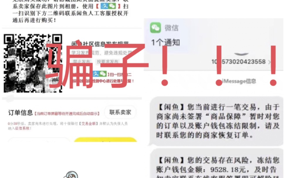 咸鱼卖家必看!咸鱼诈骗新方式!谨防诈骗!!!哔哩哔哩bilibili