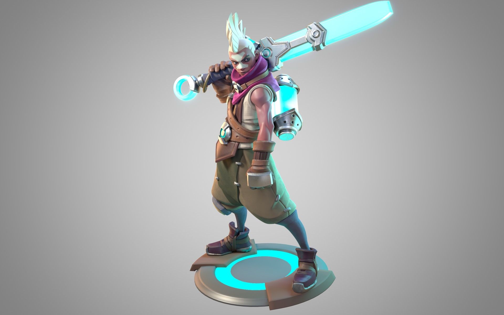 zbrush雕刻英雄联盟  英雄艾克