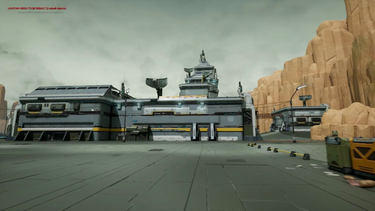 【资源场景库】ue4 科幻模块化机库