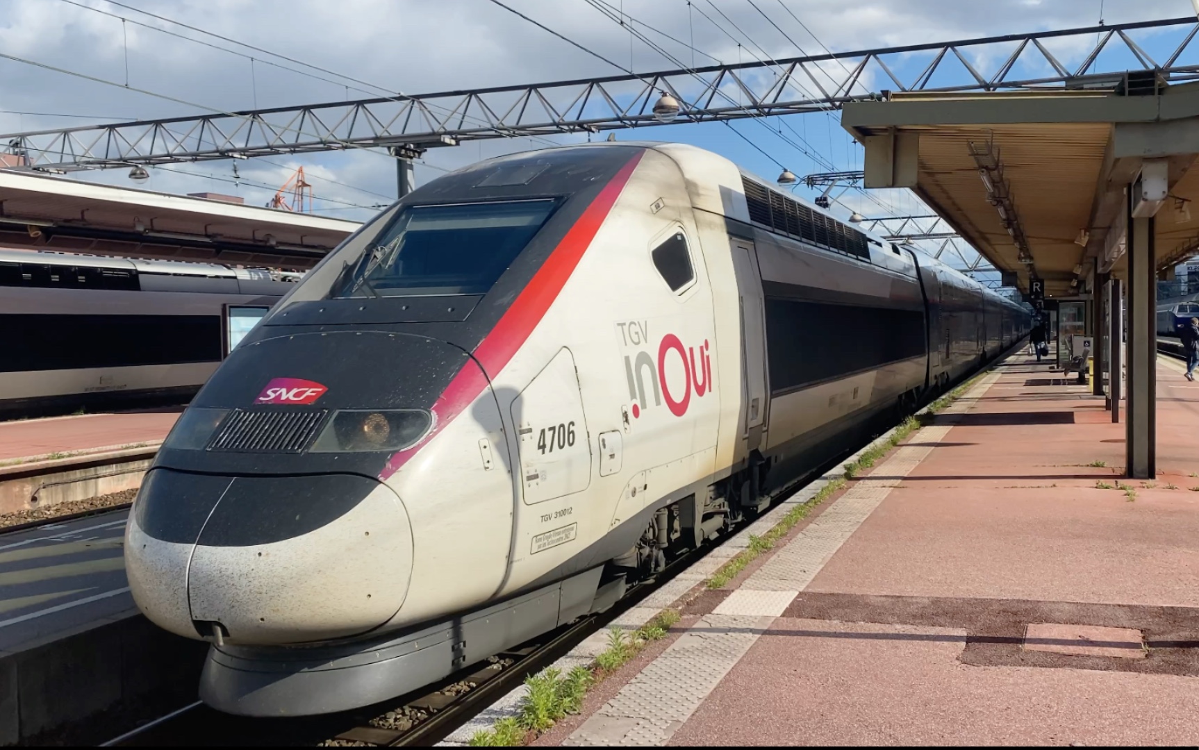 法国国家铁路tgv-ed inoui动力集中双层高速动车组9896次luxembourg