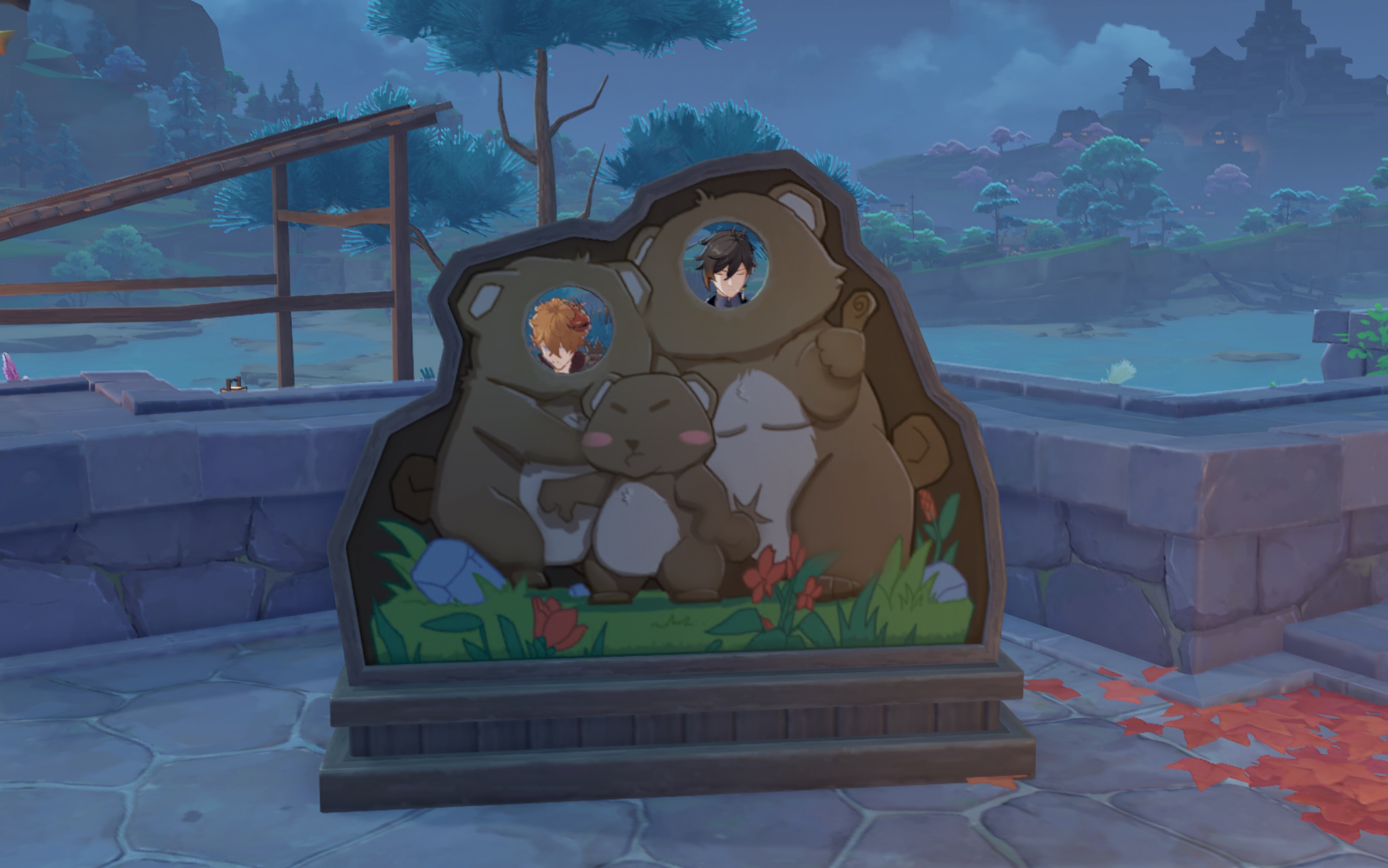 【原神】两成男也想用狸猫合照