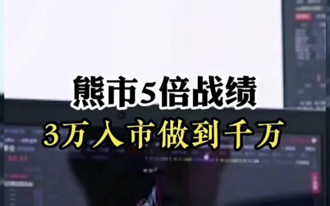 熊市5倍战绩!3万做到千万!新生代游资快鱼炒股语录哔哩哔哩bilibili