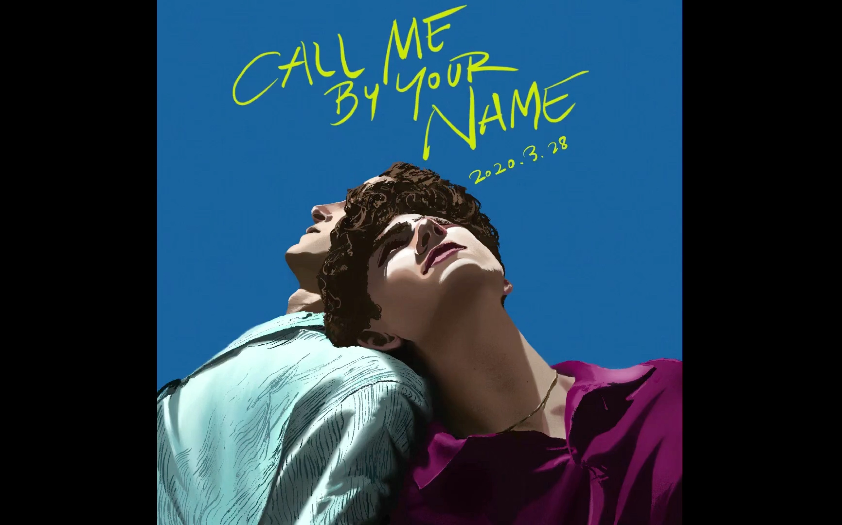 procreate画callmebyyourname海报