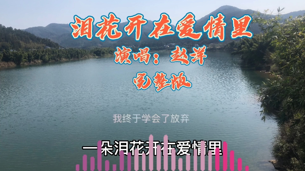 [图]《泪花开在爱情里》完整版#热门音乐#伤感音乐#情感 真后悔当初没有好好珍惜你，如今追悔莫及