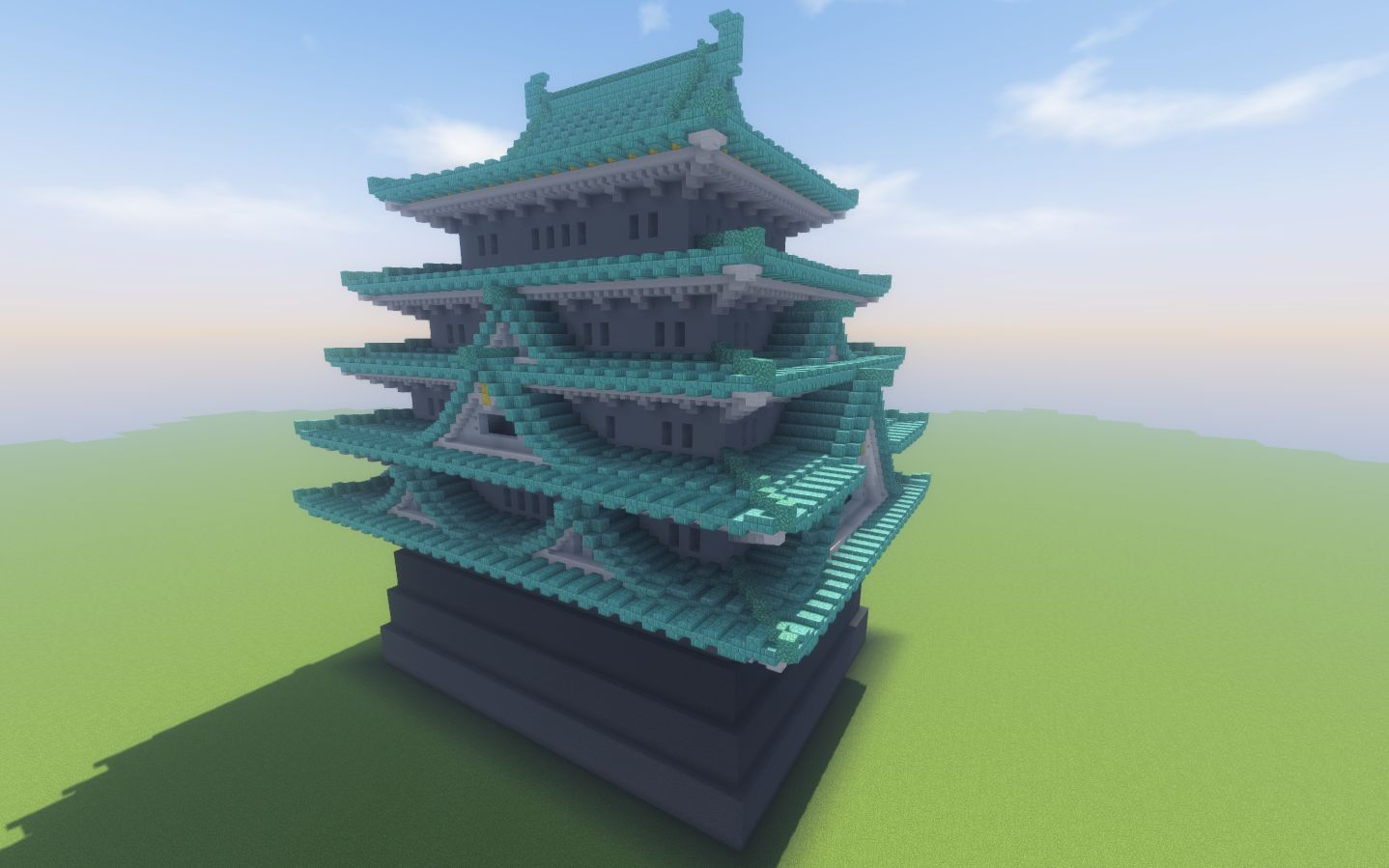 【minecraft】不实用的天守阁教学