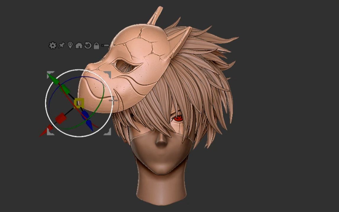 【zbrush人物建模】头部/毛发/毛孔伤痕雕刻 动漫人物建模