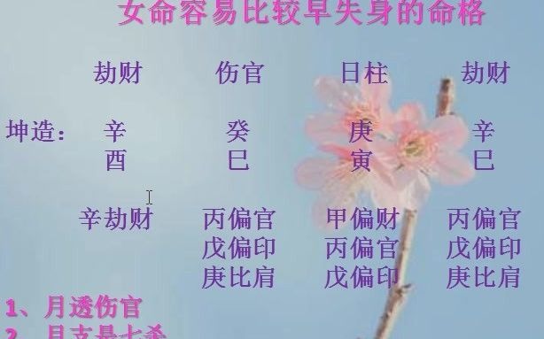 八字命理何知章女性早思春的口诀哔哩哔哩bilibili