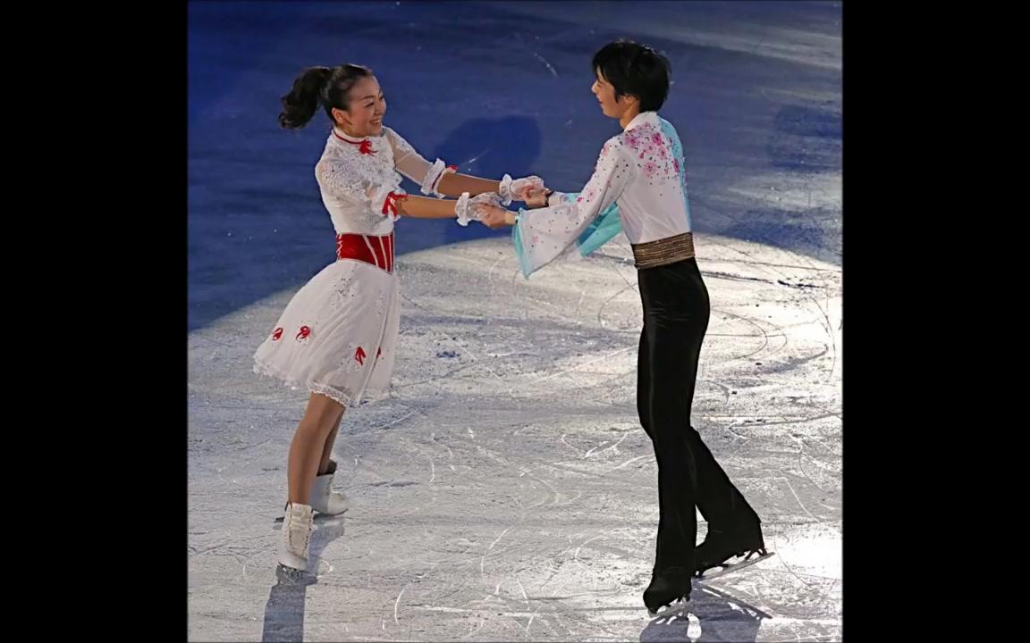 花滑公主浅田真央和王子羽生结弦唯美瞬间_哔哩哔哩_bilibili