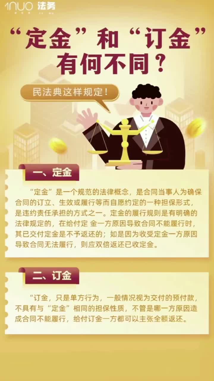 定金与订金图片