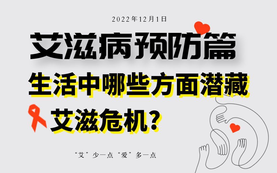 2022世界艾滋病日:你的性安全吗?(自查不恐艾)哔哩哔哩bilibili