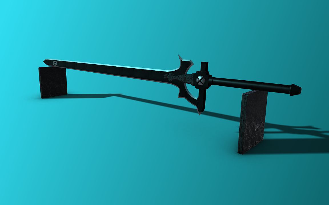 【刀剑神域】阐释者--3dmax零基础武器建模教学