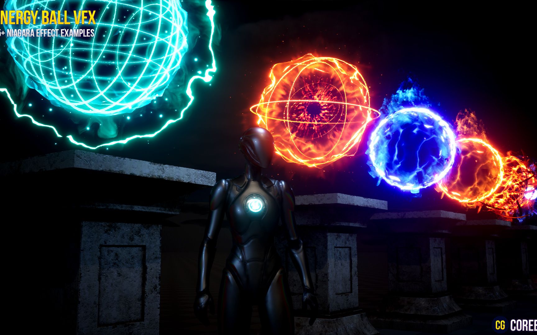 Unreal Engine虚幻游戏引擎素材资源Energy Ball VFX Pack哔哩哔哩bilibili