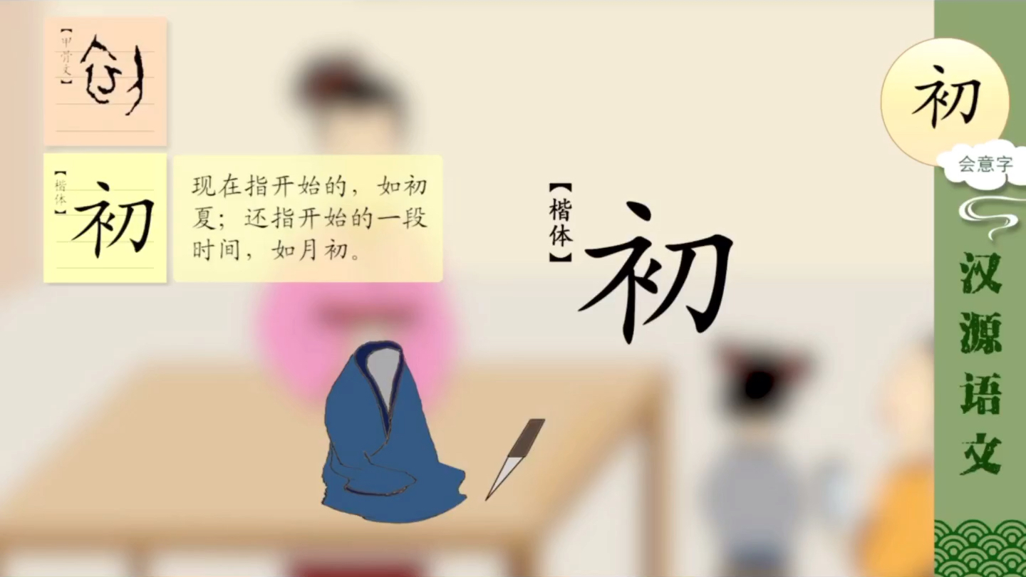 初的字形科普哔哩哔哩bilibili