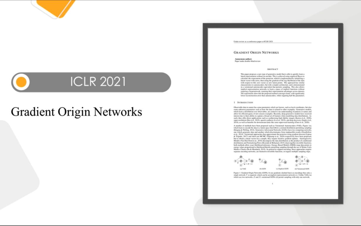 ICLR 2021 | 梯度起源网络哔哩哔哩bilibili