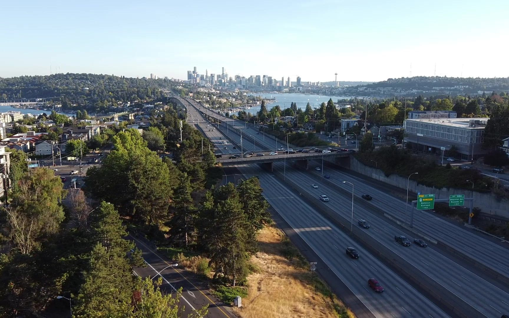 【航拍】空中远眺西雅图