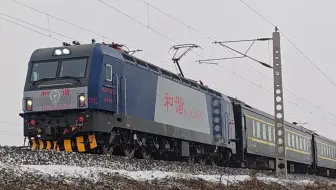 客车K937次永清站一道通过，本务京局津段HXD3C-0393，大车司机友好鸣笛+闪灯