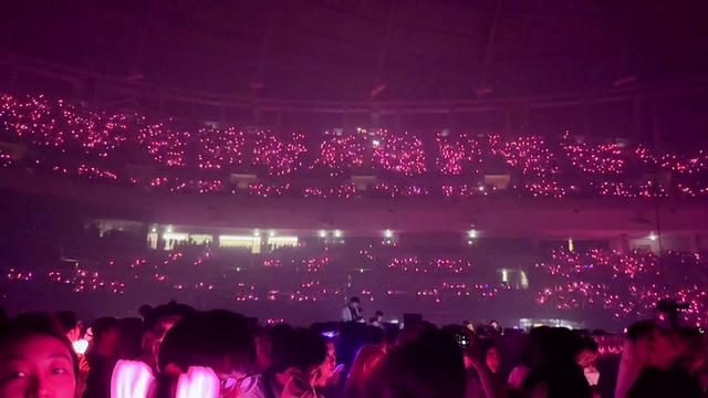 blackpink演唱会粉海图片