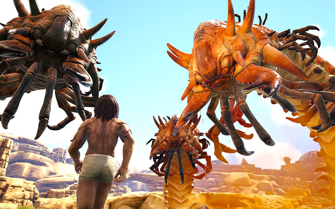 【小宅】沙漠蠕虫组团骚扰!探索神秘洞穴!【方舟灭绝mod】第十六期