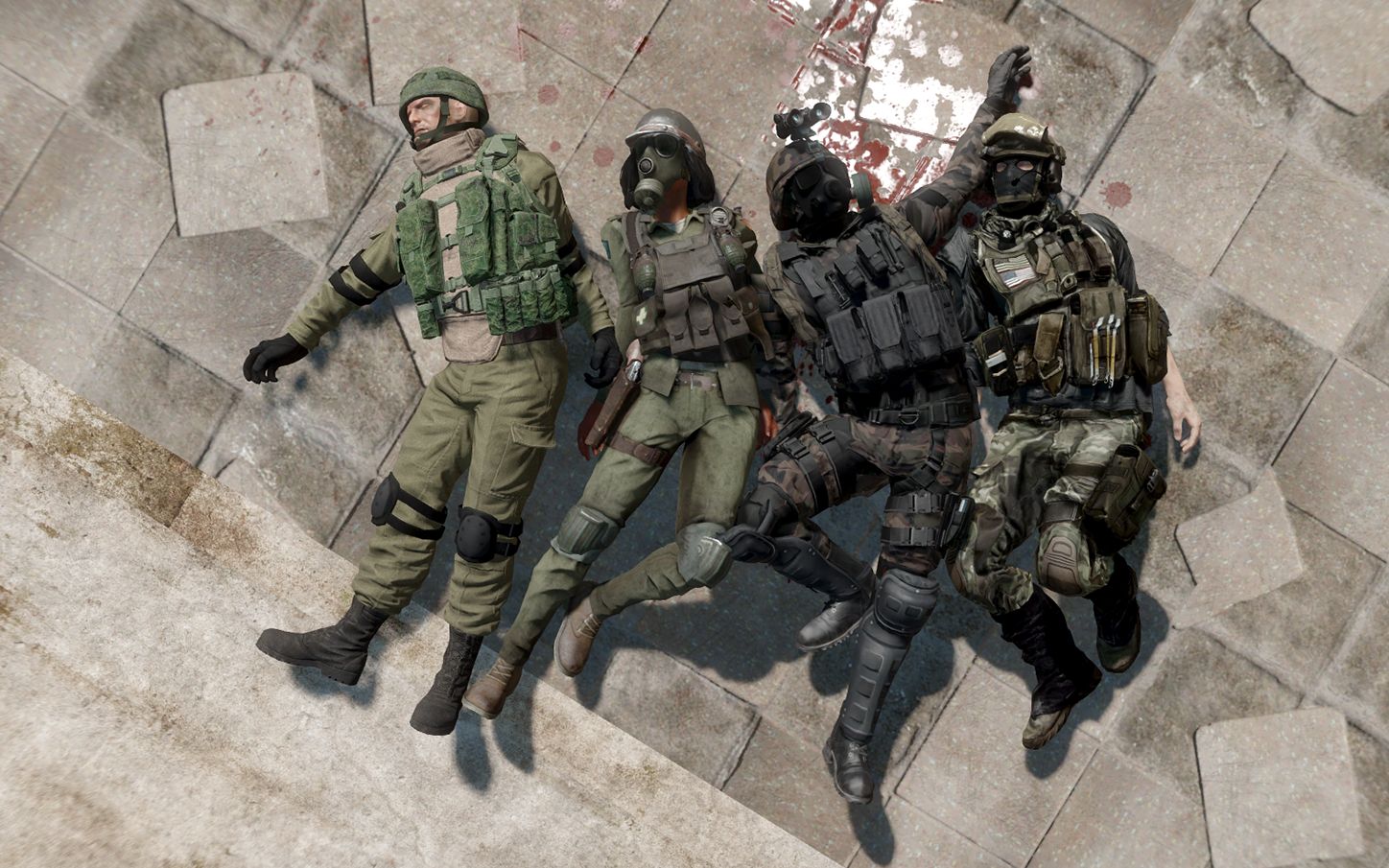 【辐射4】掠夺者义勇兵枪手兄弟会服装替换(从左到右)