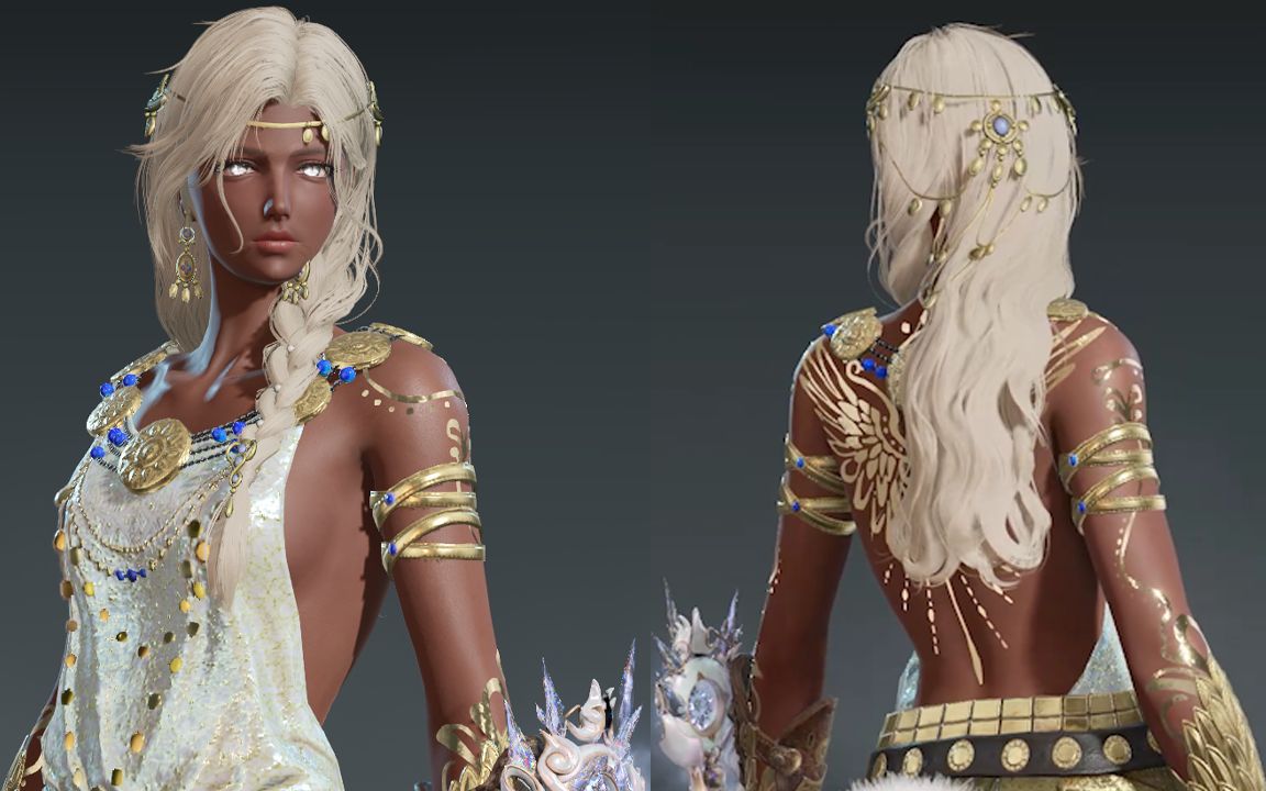 【永劫无间】完全免费/超飒黑皮迦南捏脸