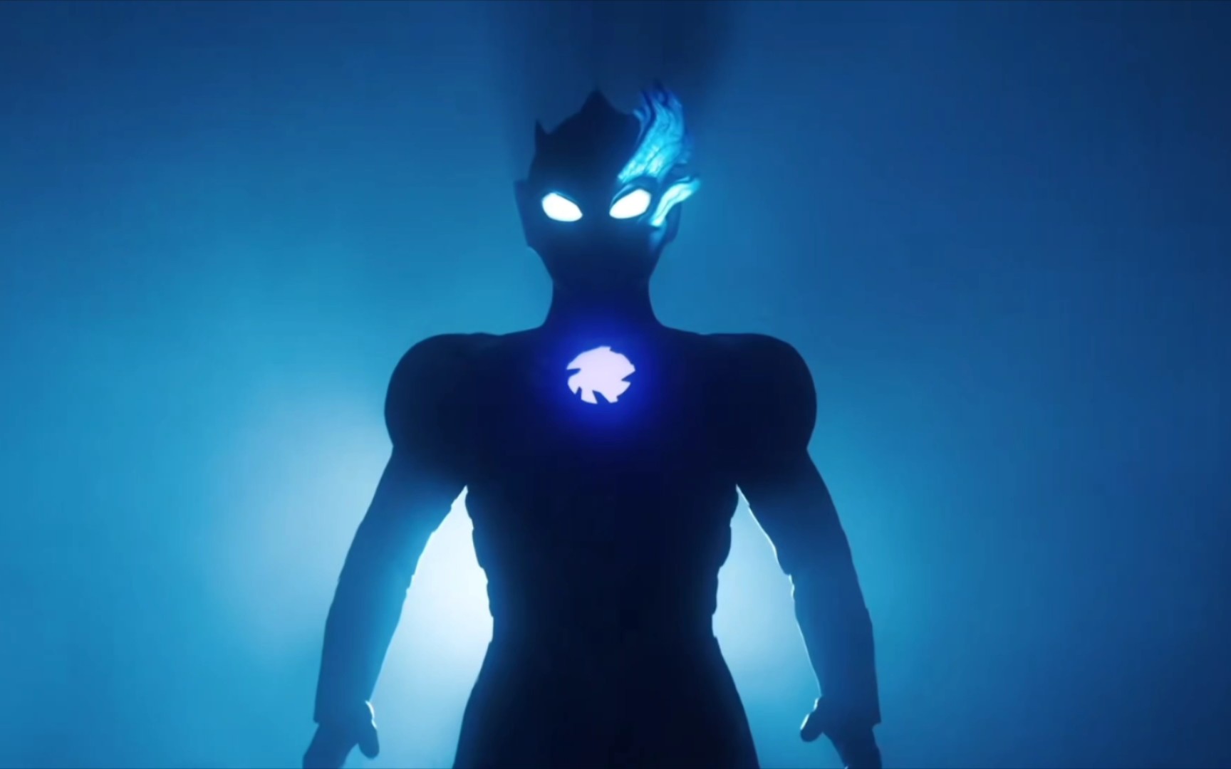 布莱泽奥特曼 pv预告 脸部发光部位有些像银河