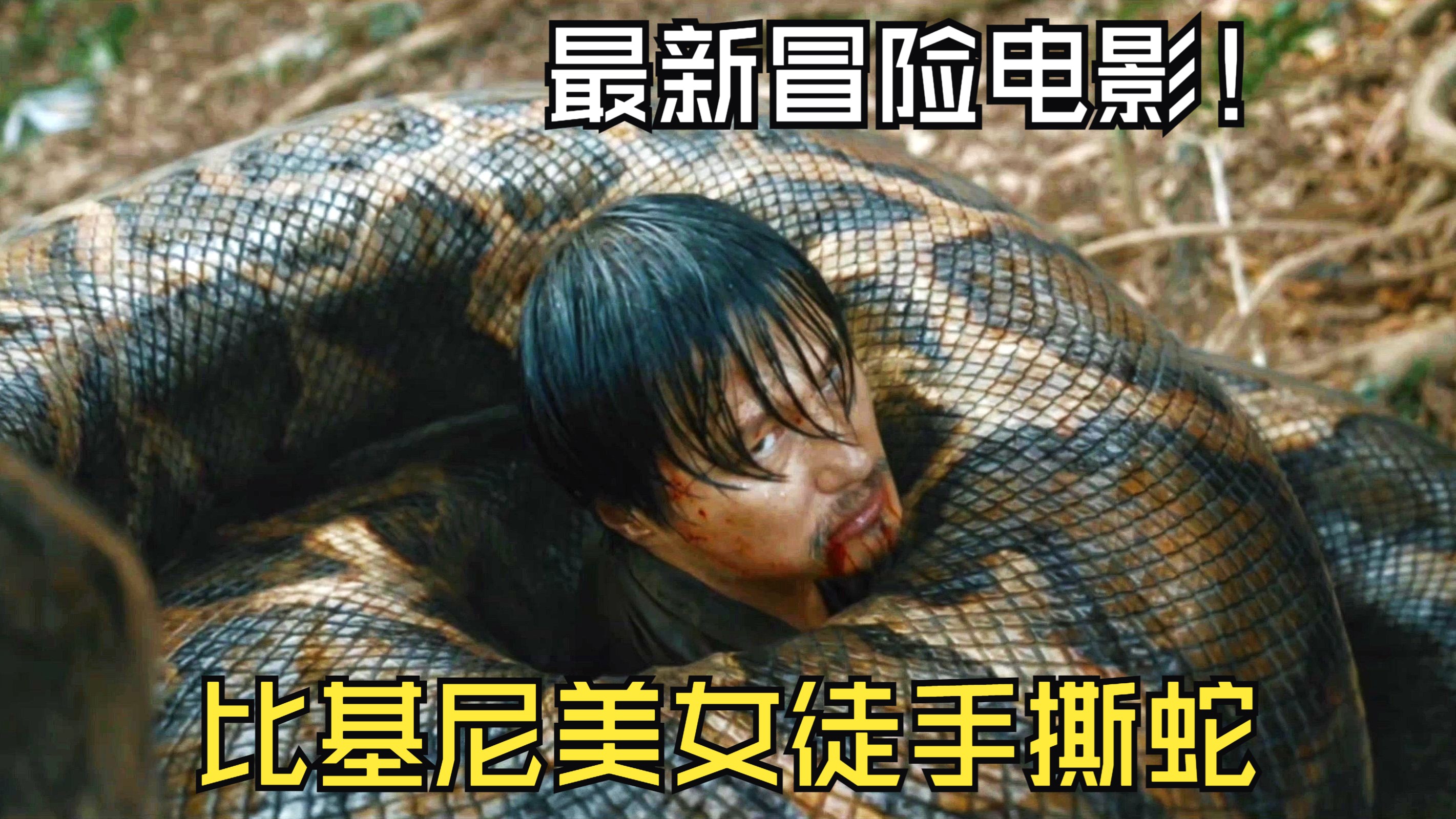 2024最新冒险惊悚猛片,比基尼美女徒手撕蛇,人蛇大战一触即发!