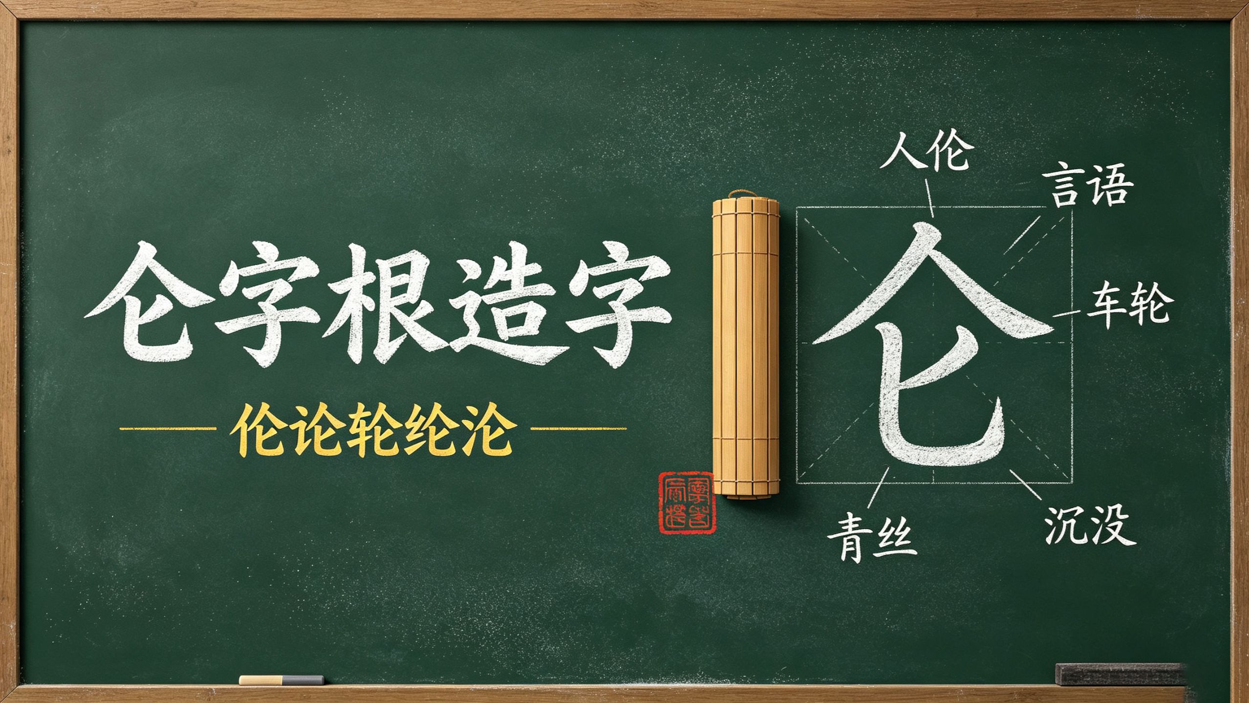 “论”右边的仑表示什么意思？
