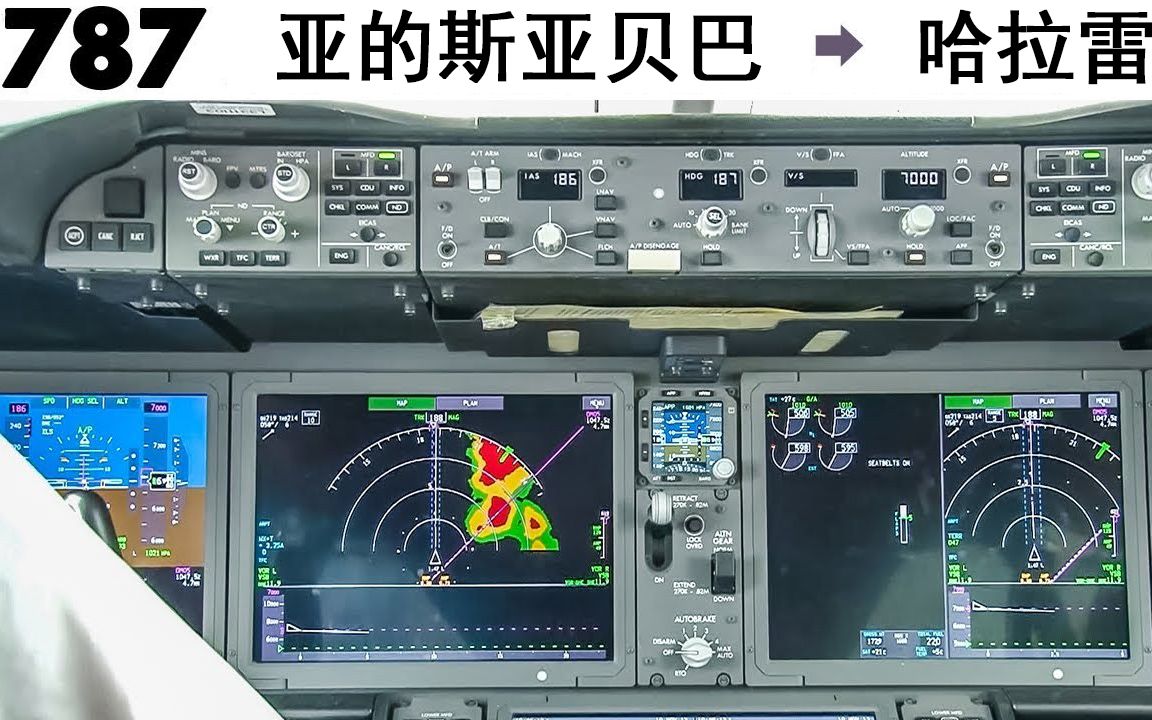 波音787 亚的斯亚贝巴哈拉雷 驾驶舱视角哔哩哔哩bilibili