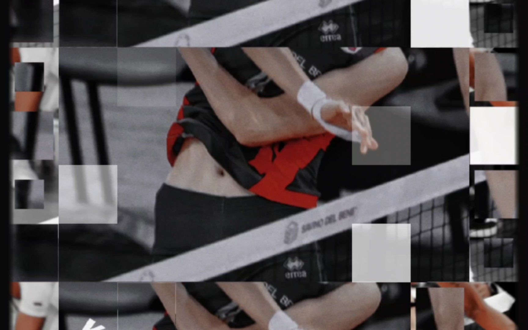 我要开始对朱婷下手了!腹肌和优美的肌肉线条7215