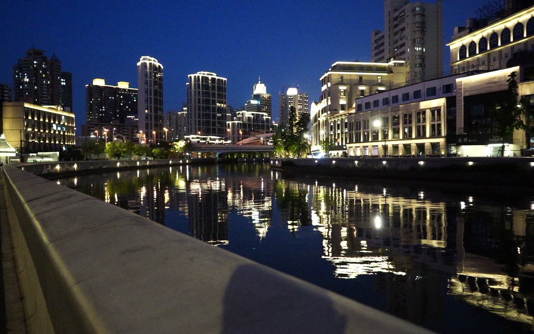 【4k 60fps】上海苏州河边夜景