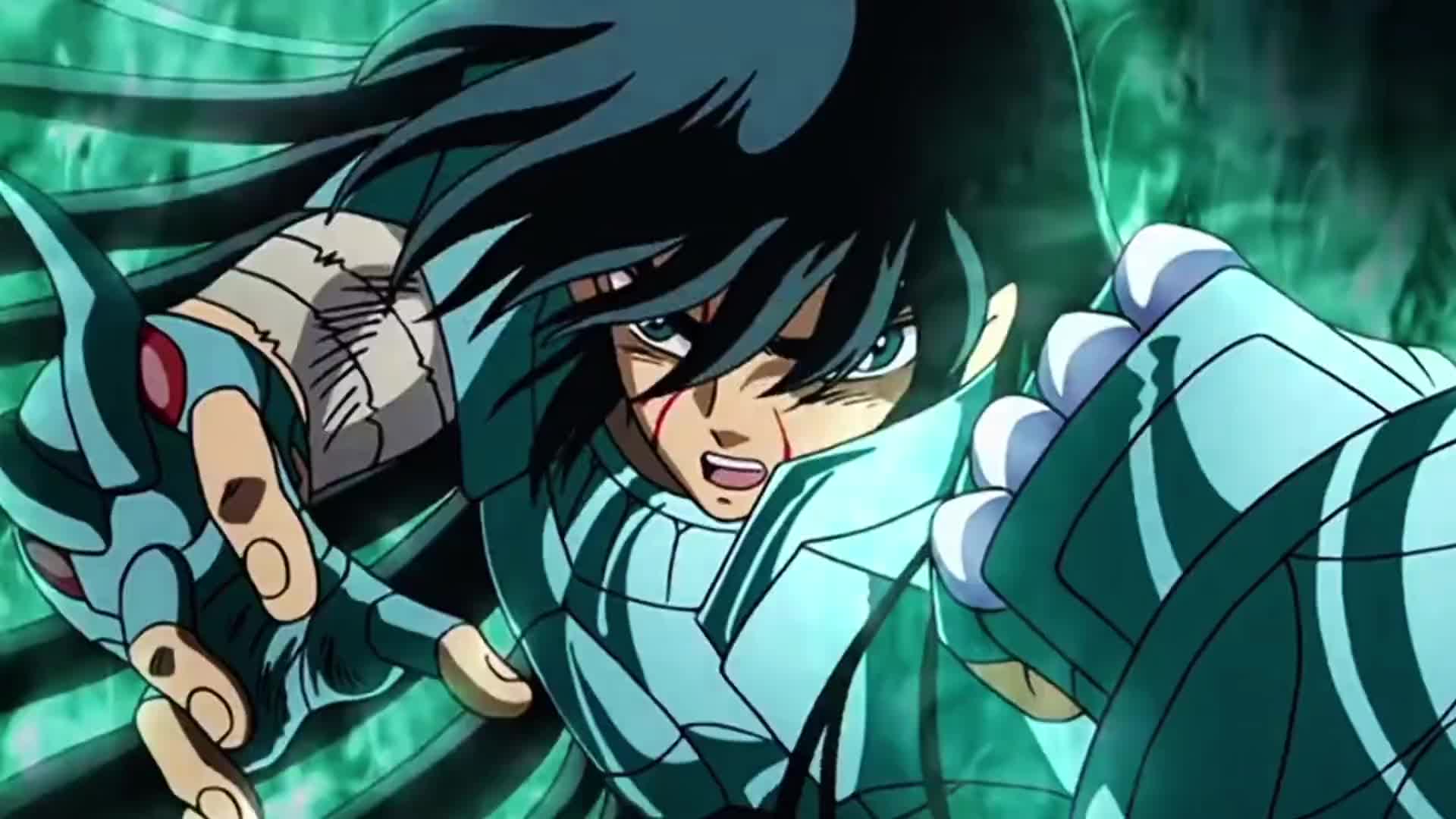 圣斗士星矢冥王篇之极乐净土,在叹息之墙前,紫龙和冰河选择断后让队友