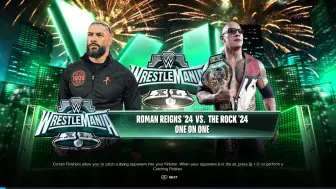 Download Video: WWE2K24 传奇难度 强子梦想中的摔角狂热40 罗曼鏖战巨石强森！