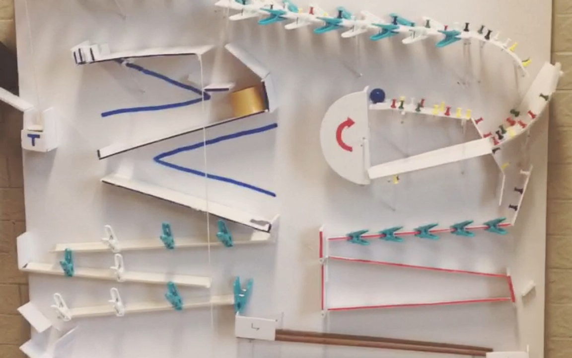 小球联动装置【某高中科技节比赛项目_哔哩哔哩_bilibili