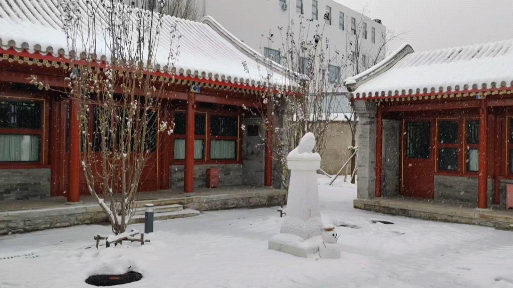 北大承泽园 雪景