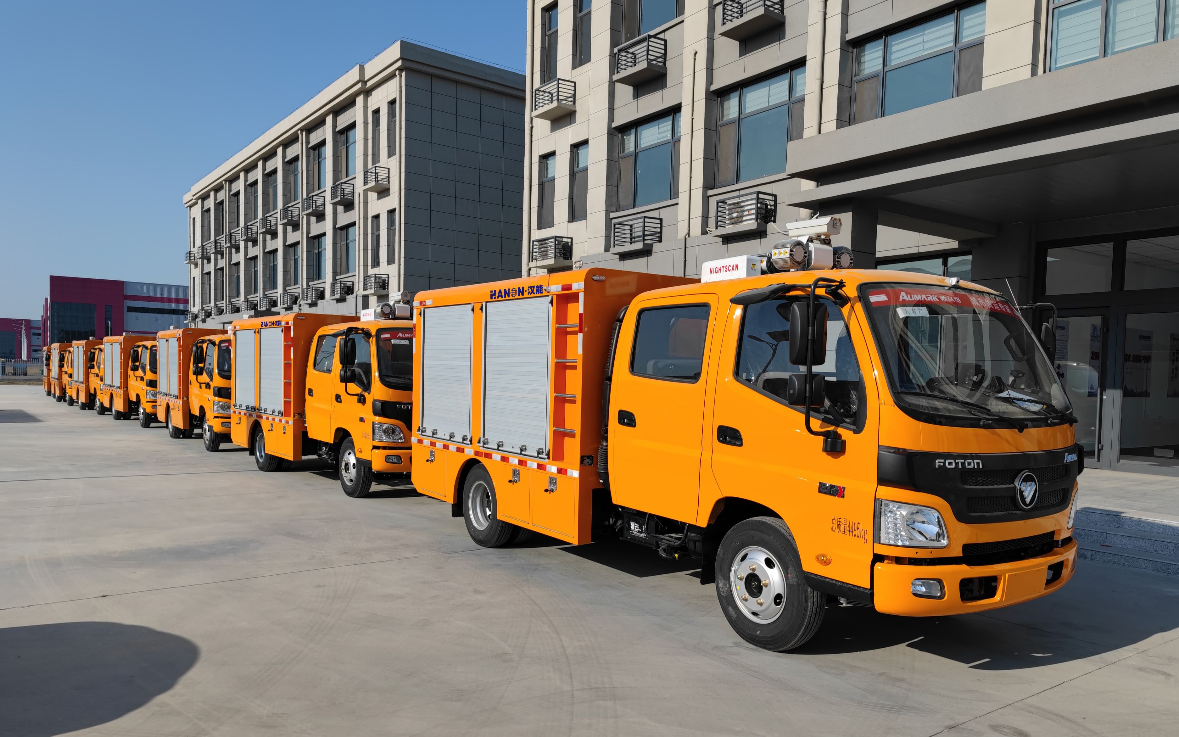汉能 1000方大流量排水抢险车 抢险 抽水车 积水
