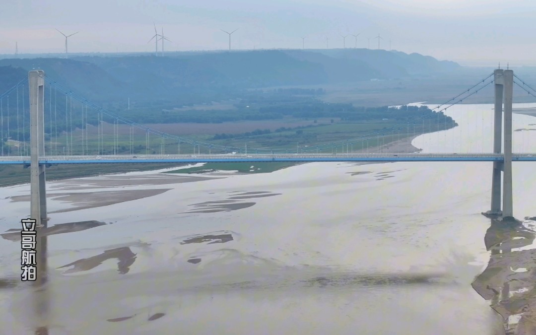 最美桃花峪黃河大橋,世界跨度最大懸索橋全長7703米