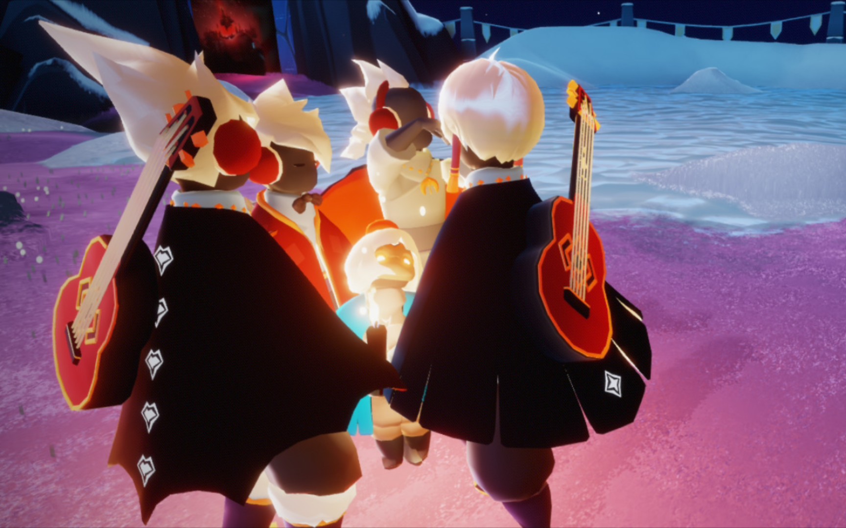 光遇tgc蓝斗篷的展示新人up求三连!