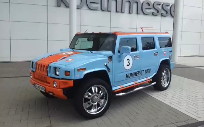 海湾石油涂装也太赞了悍马h2gt