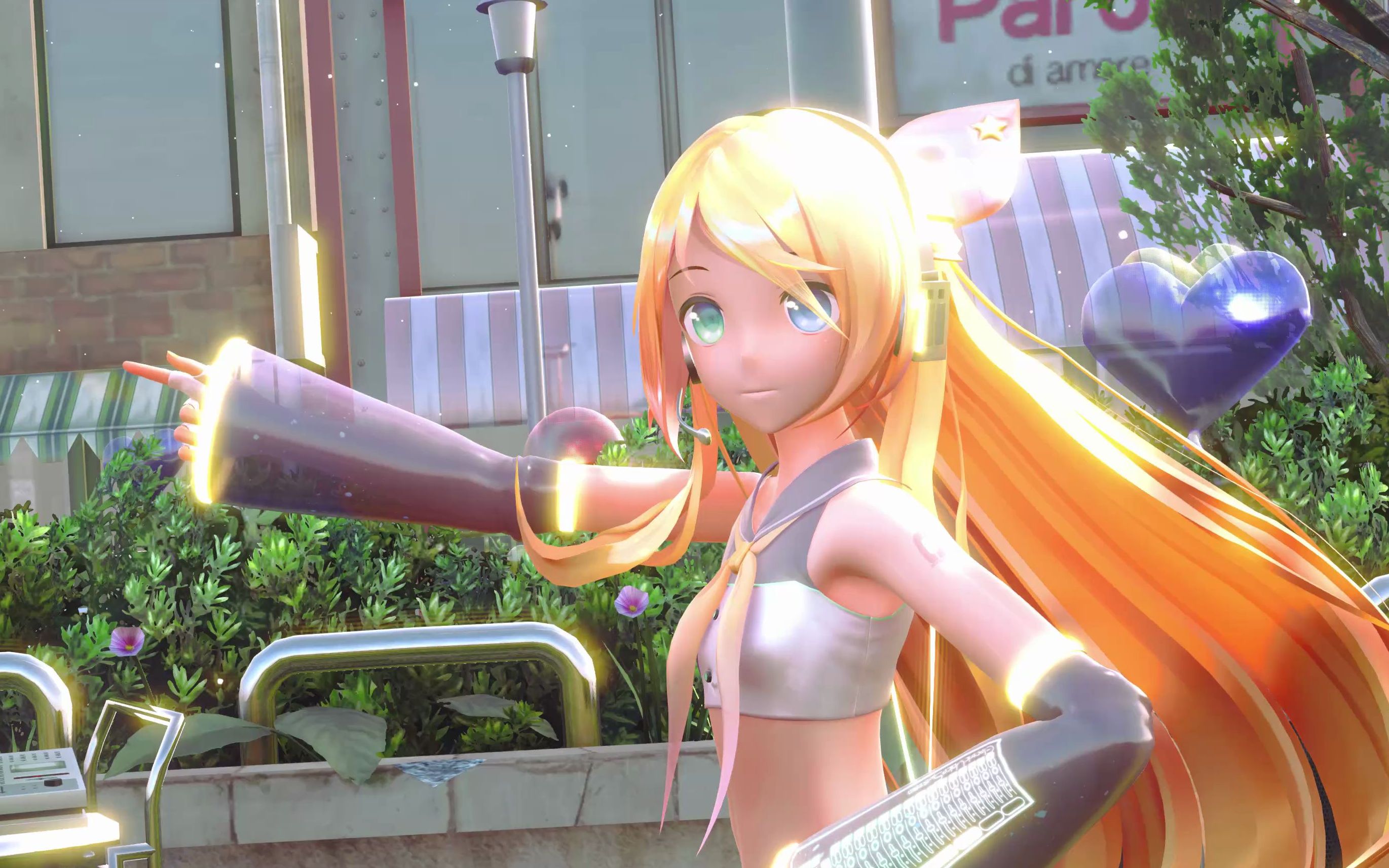 【v mmd】メランコリック/忧郁的心情·长发rin/鏡音リン/镜音铃 【4k