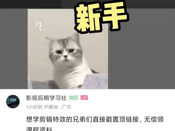 学剪辑特效吗?免费教,不要钱那种~哔哩哔哩bilibili