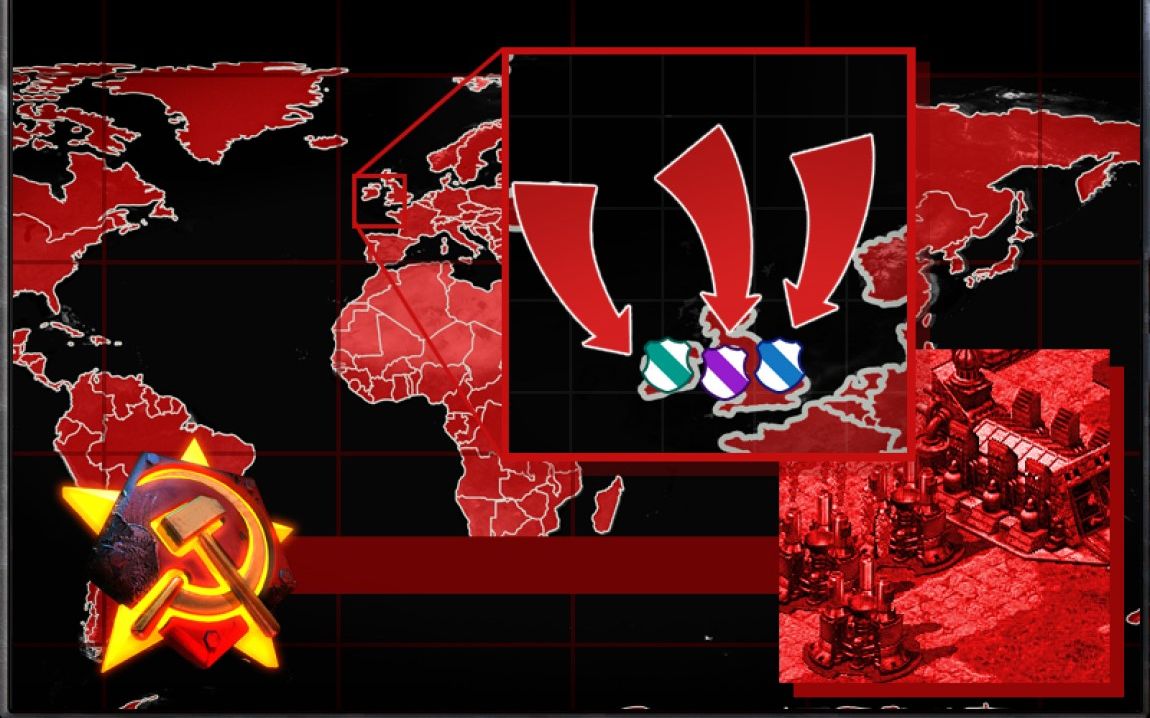 红警2心灵终结3.3.5科技间谍-3vs1vs2vs2