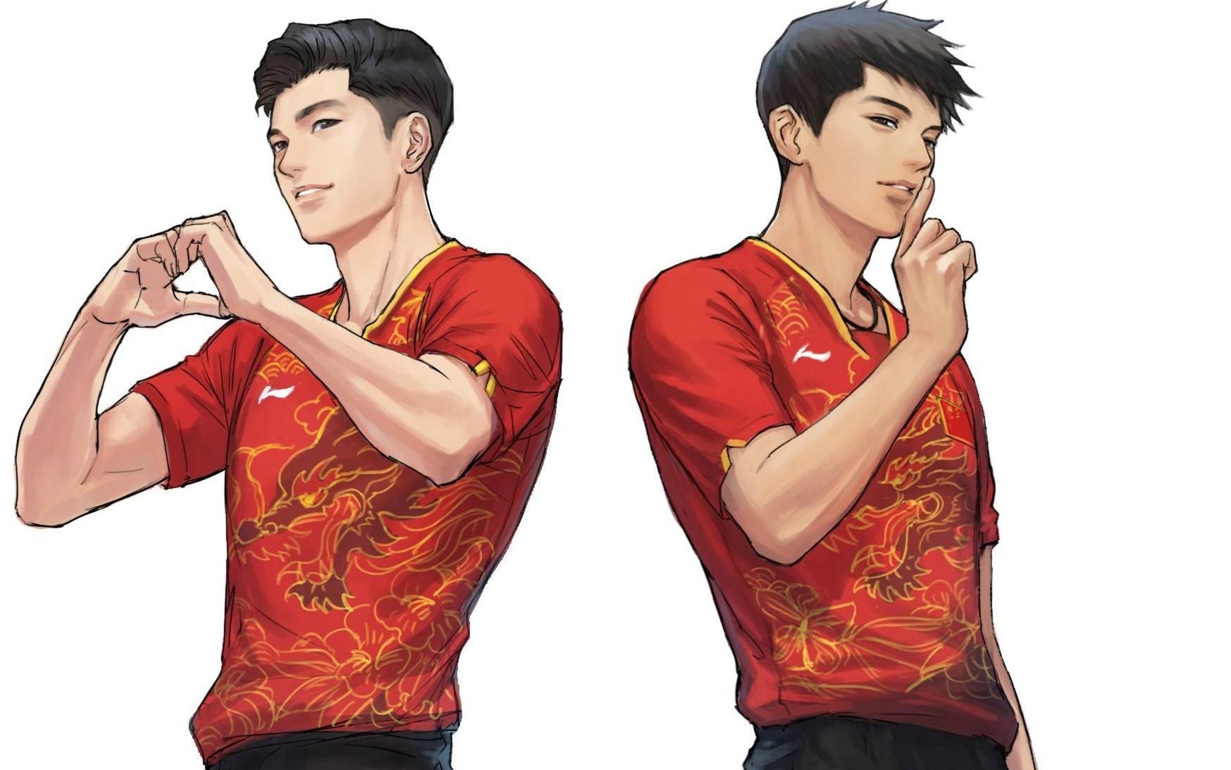 【张继科x马龙】【獒龙】【威风堂堂】仙鹅和奇然双声道