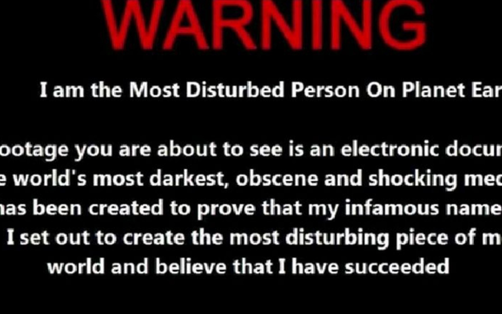 ⚡《世界上最不安的人》⚡第三部【胆小者/心脏病史患者别进】